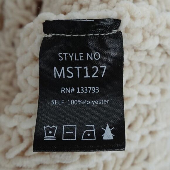 POL Orange Cream Chunky Turtleneck Sweater MED - Picture 10 of 10